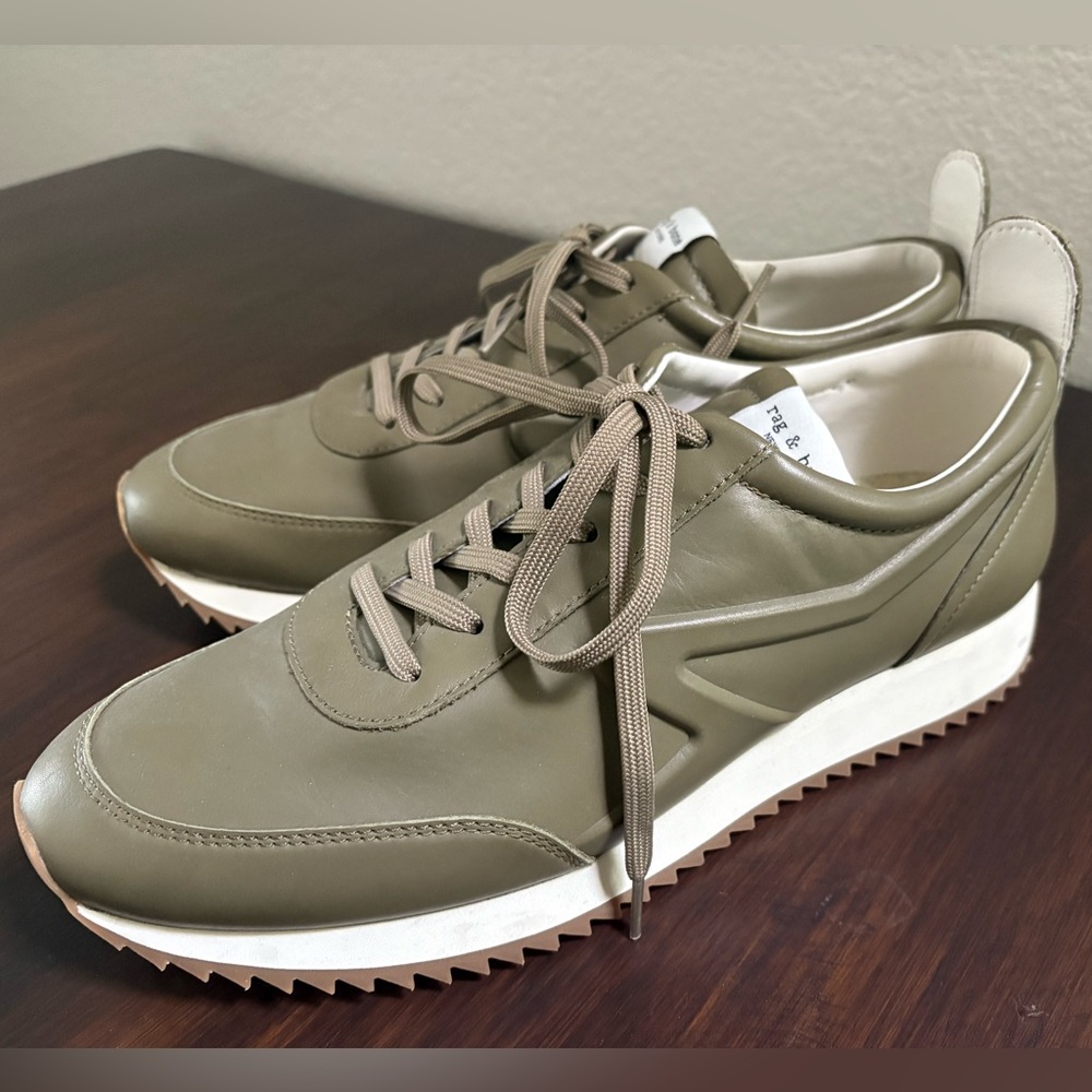 Rag & Bone olive green runner sneakers SZ 10 M - NWOT